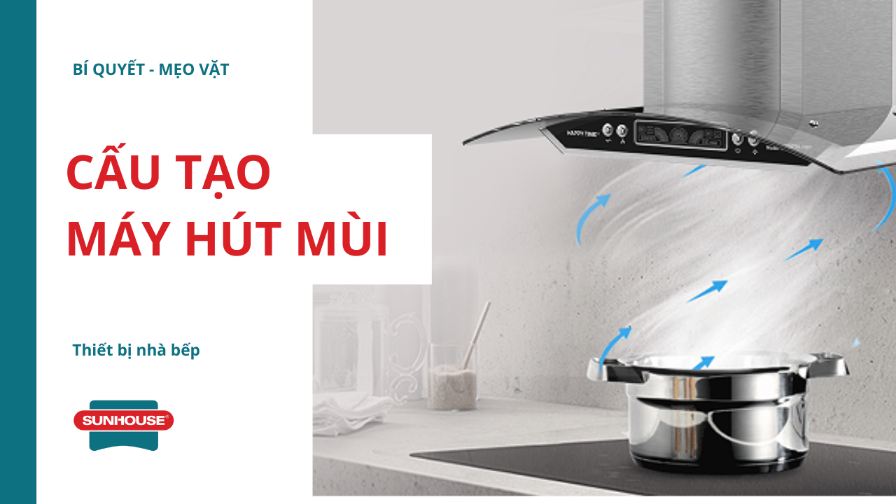 6 bộ phận cấu tạo máy hút mùi & Nguyên lý hoạt động của máy