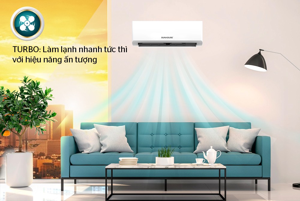 Điều hòa không khí một chiều 9000BTU Sunhouse SHR-AW09C410