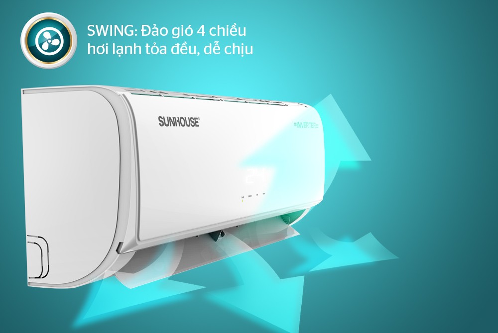 Điều hòa không khí một chiều INVERTER 24000BTU Sunhouse SHR-AW24IC610